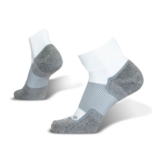 OS1st WIDE Wellness Performance Socks | 1/4 Crew White Socks - 38447WX - Picture 1 of 2